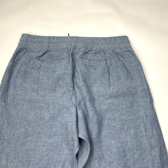 Athleta Cabo Linen Wide Leg Pants Women 20‎ Elastic Waist Pockets Lightweight - Picture 6 of 14